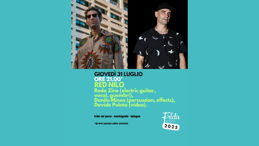 rednilo live Frida nel Parco. Bologna 31.07.2025